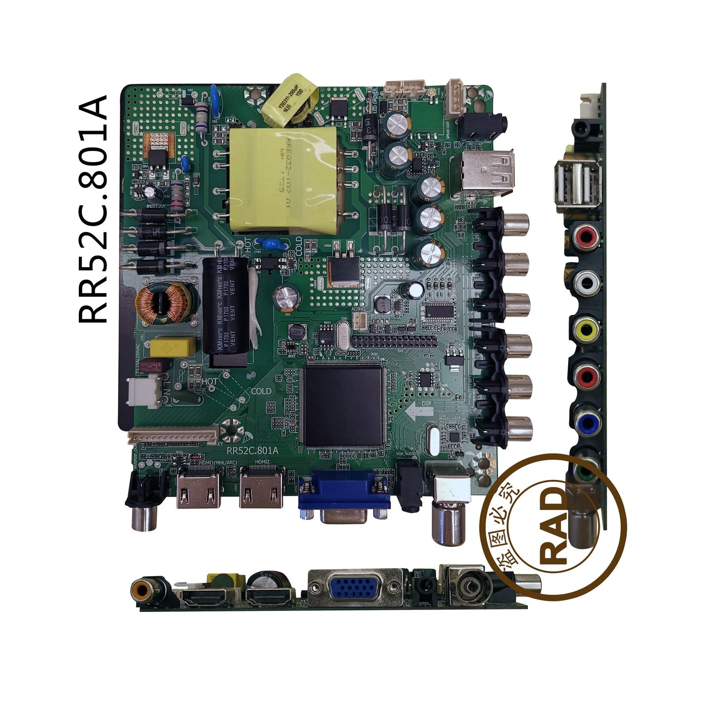 Custom New LCD TV driver board RR52C.801A please contact before purchase, otherwise it will not be deliveredManufacturer
