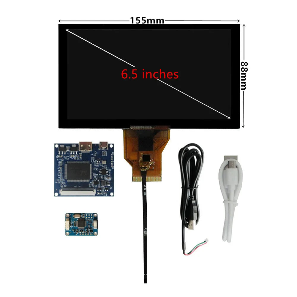 Custom 6.5 Inch AT065TN14 LCD Screen Display Driver Control Board Digitizer Touchscreen HD-Compatible For Raspberry Pi PC Monitor Manufacturer