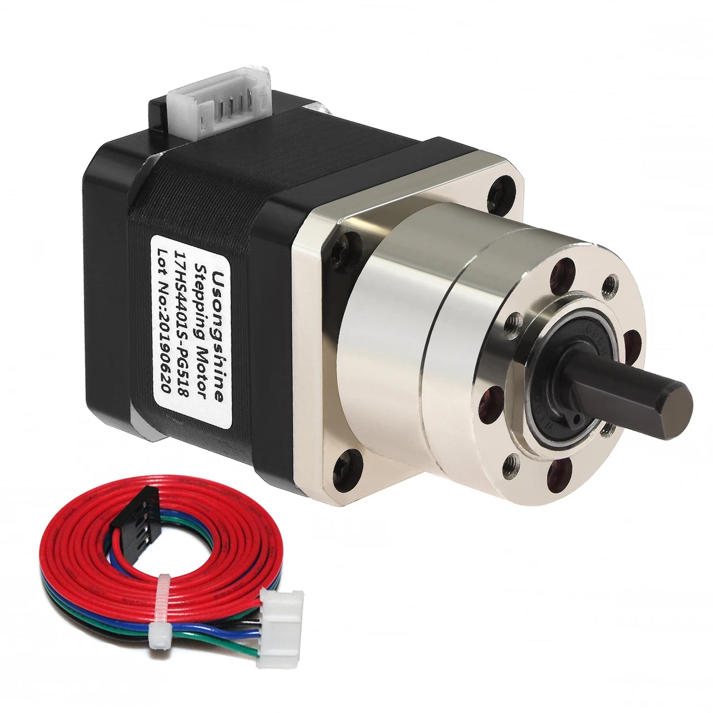 Custom 4-lead Nema17 Stepper Motor 42 motor Extruder Gear Stepper Motor module Ratio 5.18:1 Planetary Gearbox Nema 17 17HS4401S-PG518 Manufacturer