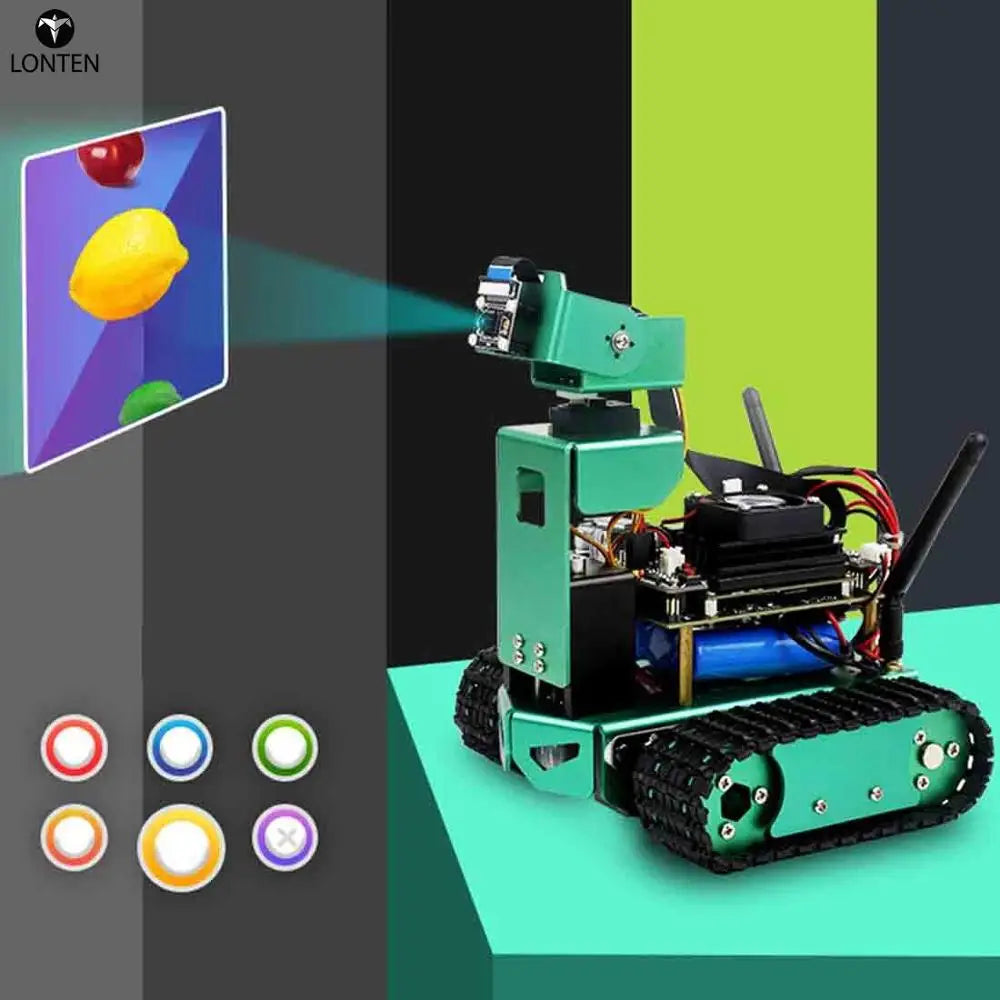Custom Lonten High Tech Artificial Programmable Intelligence Car DIY 3DOF Robot Car Kit Development Board for Jetson Nano Adjustable He Manufacturer