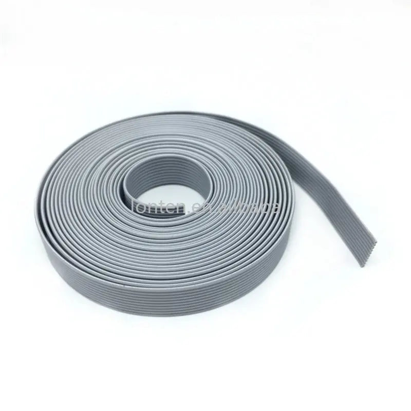 Custom 1Meter 1.0mm Pitch Grey Flat Ribbon Cable For IDC 2.0MM FC Connector 10P/12P/14P/16P/20P/34P/40P 28AWG Wire Manufacturer