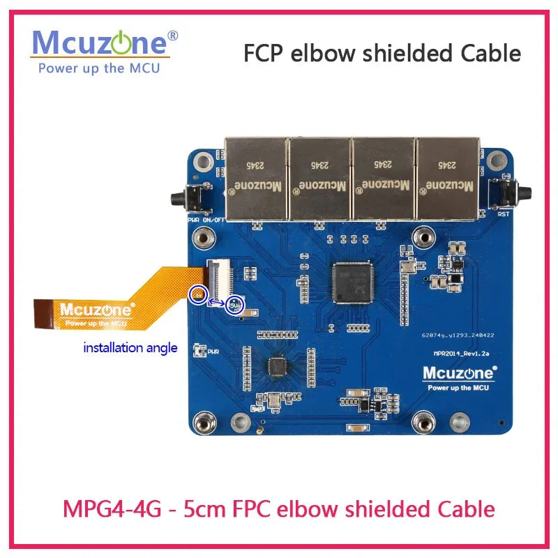 New 16Pin 0.5mm Pitch FPC Cable for Raspberry Pi 5, with Shielding and PCIe Differential Pair Impedance Control Custom