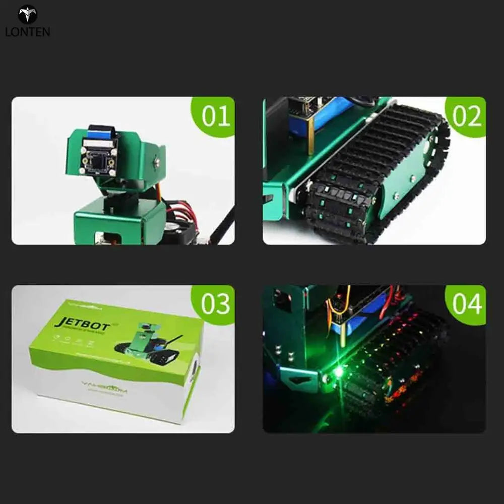 Custom Lonten Artificial Intelligence Car DIY 2DOF Robot Car Kit for Jetson Nano (Fixed Height) Programmable Toys Manufacturer