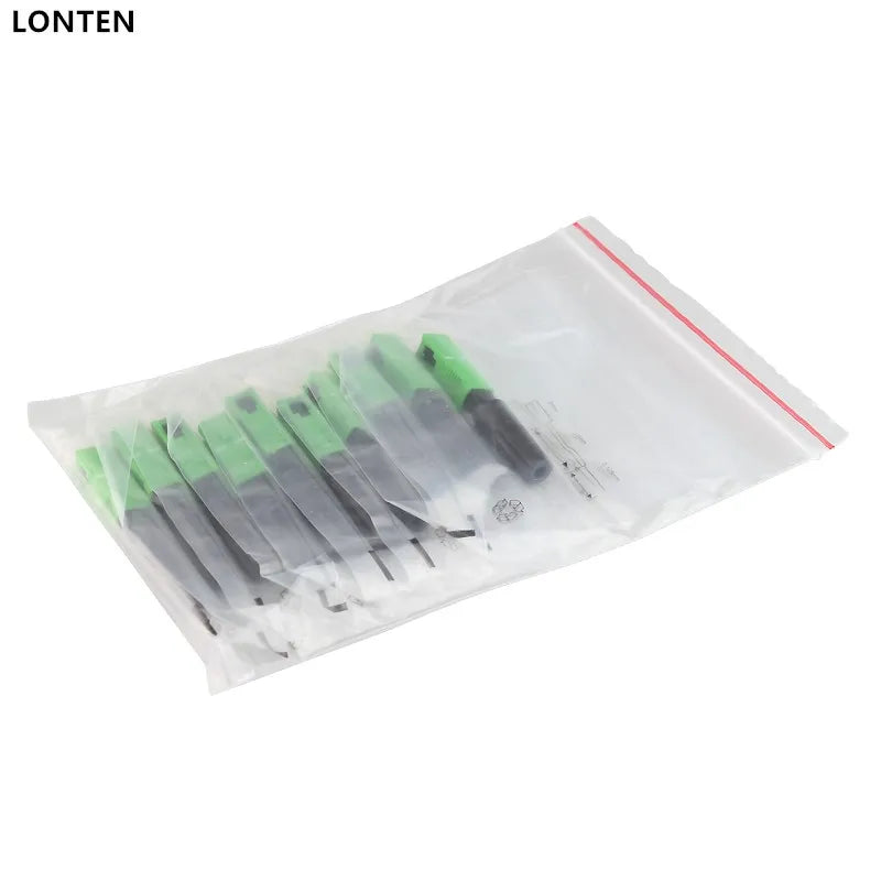 Custom 100PCS Supply pre-embedded FTTH SCAPC single fiber optic SCAPC quick connector FTTH Fiber Optic Fast Connector Manufacturer
