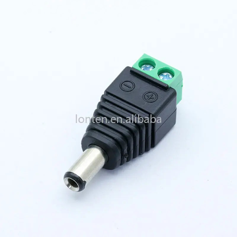 Custom 10Pcs CCTV Cameras 2.5x5.5mm 5.5*2.5mm Male Female DC Power Plug Jack Adapter Connector Plug Manufacturer