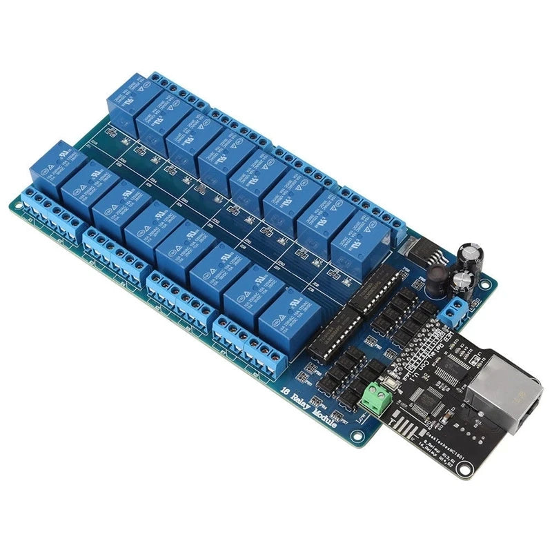 Custom Lonten NEW Ethernet Control Module With 16 CHs Relay For ard LAN WAN WEB Server RJ45 Manufacturer