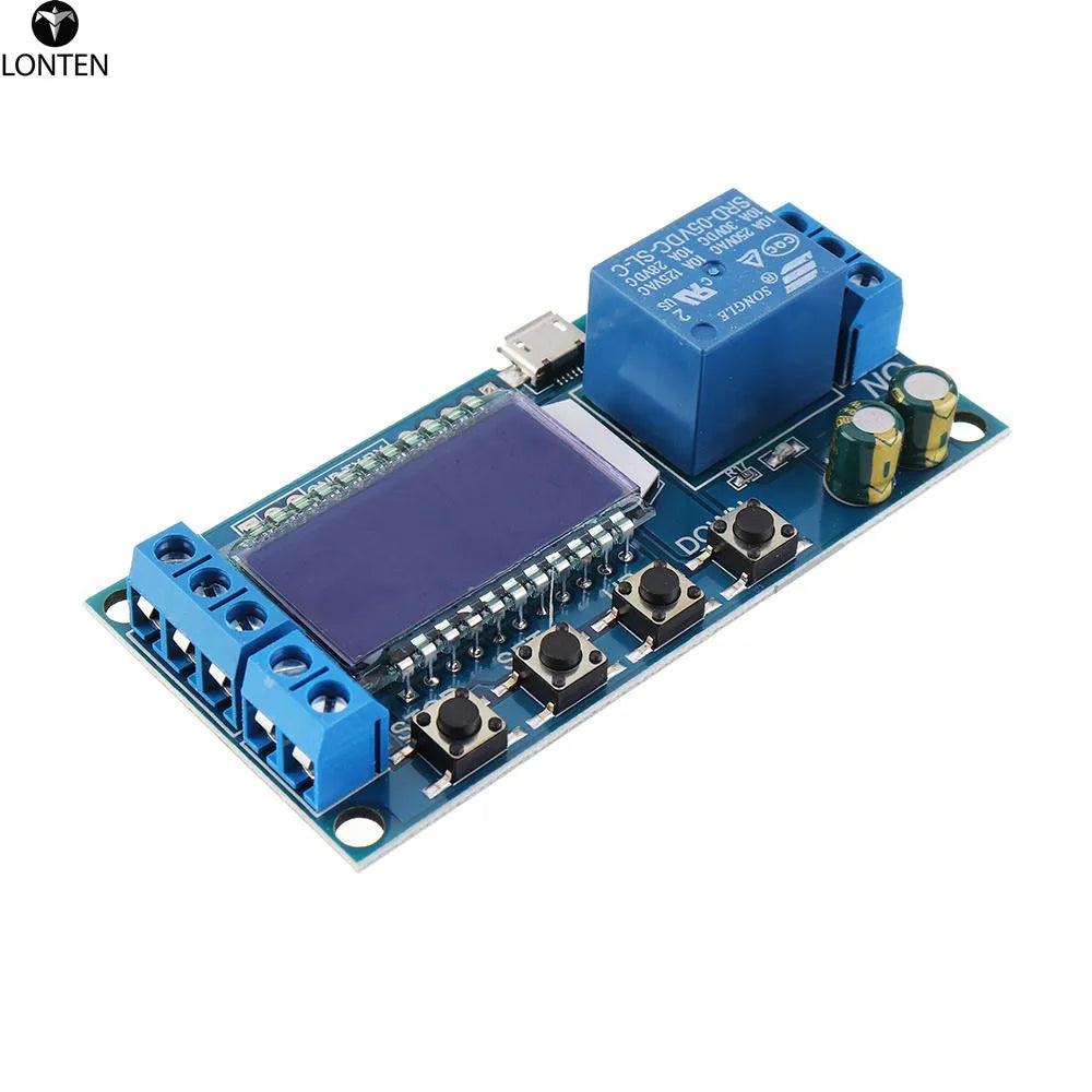 Custom Lonten LCD Display Timer Relay Module DC6-30V Cycle Timing OFF Trigger Delay Switch DC AC Universal Conduction Manufacturer