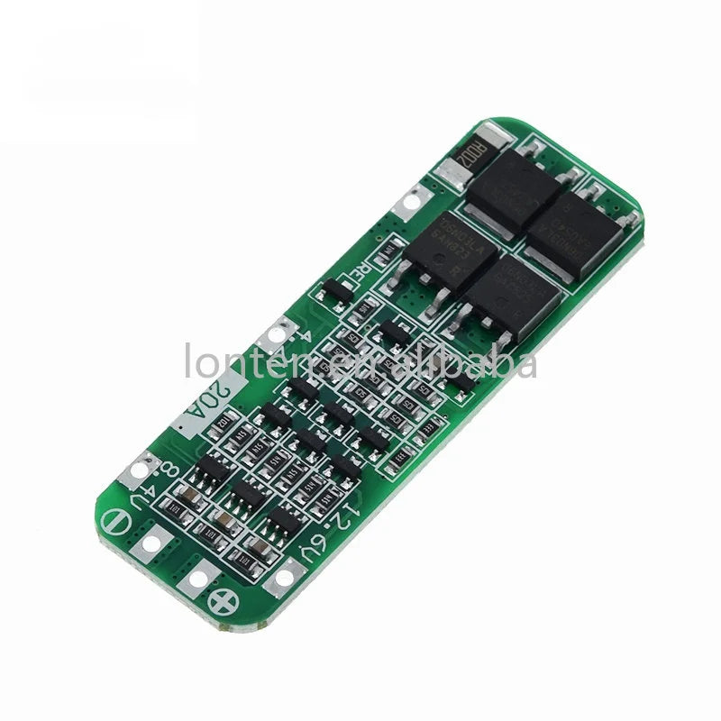 Custom 3S 20A Li-ion Lithium Battery 18650 Charger PCB BMS Protection Board For Drill Motor 12.6V Lipo Cell Module 64x20x3.4mm Manufacturer