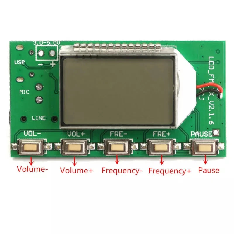 Custom DSP PLL 87-108MHz Digital Wireless Microphone Stereo FM Transmitter Module Board modules Manufacturer