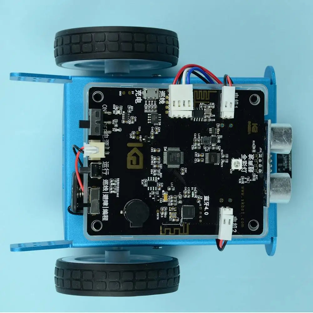 Custom Programmable Robot DIY Obstacle Avoidance Car Graphic Programming Steam Scratch Educational Learning Kit with RC Handle Manufacturer