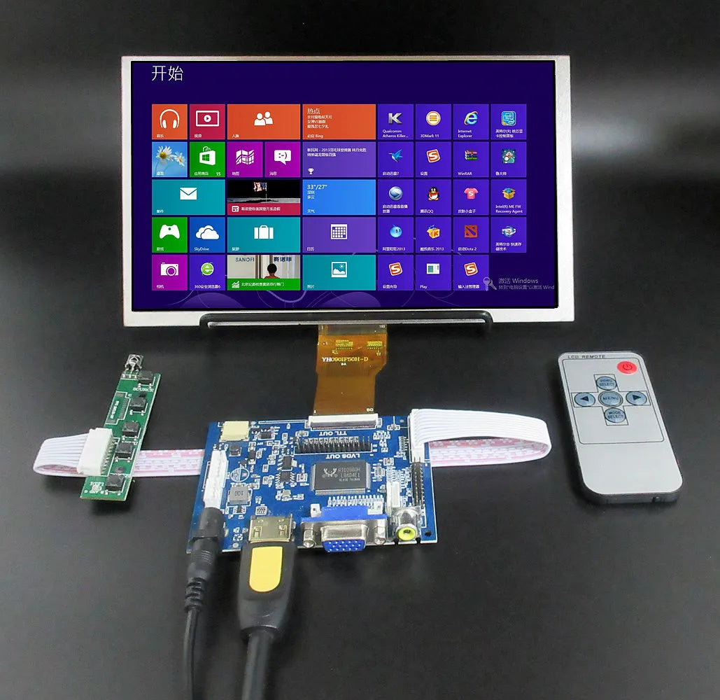 Custom 9 Inch LCD Screen Display Monitor Driver Control Board 2AV HD--Compatible VGA For Raspberry Pi Banana/Orange Pi Mini Computer Manufacturer