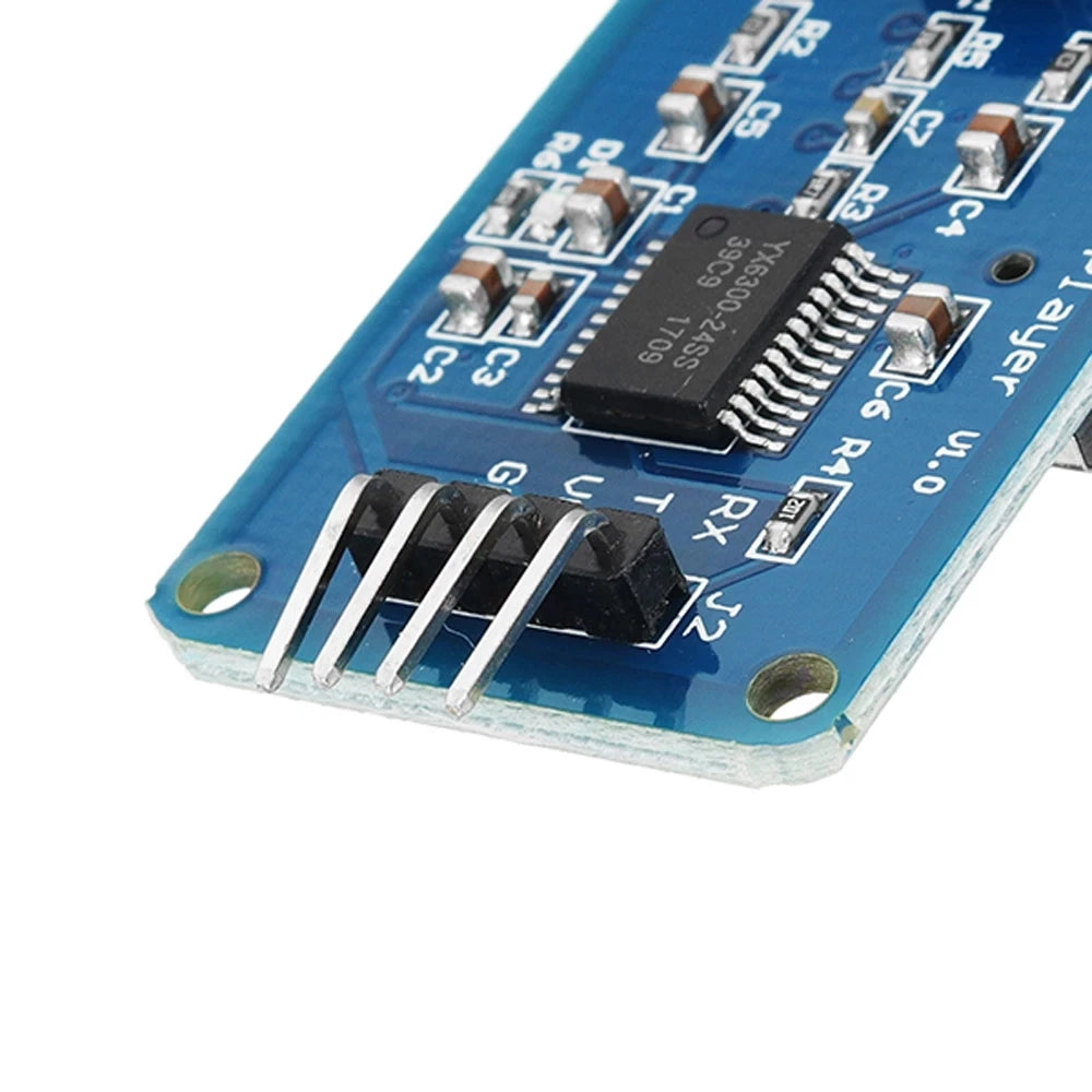 Custom 5Pcs/lot YX6300 UART TTL Serial Control MP3 Music Player Module Support /AVR/ARM/PIC 3.2-5.2V Manufacturer