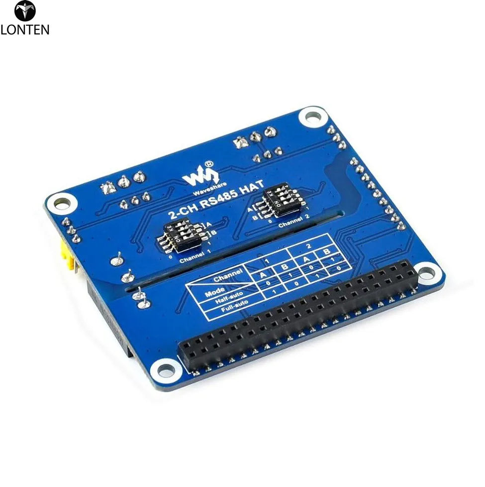 Custom 2-Channel Isolated RS485 Expansion HAT for Raspberry Pi, SC16IS752+SP3485 Solution, with Multi Onboard ProtectionCircuit Manufacturer
