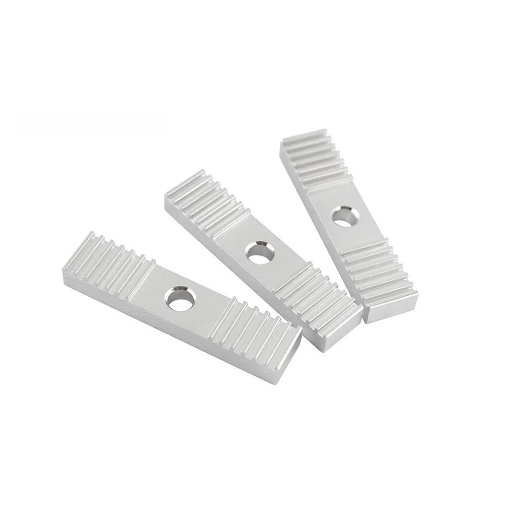 Custom 2pcs aluminum Alloy Tooth pitch 2mm Aluminum sheet Reprap GT2 Timing Belt Fixing Piece Clamp Fixed Clip 9*40mm CNC For Print Manufacturer