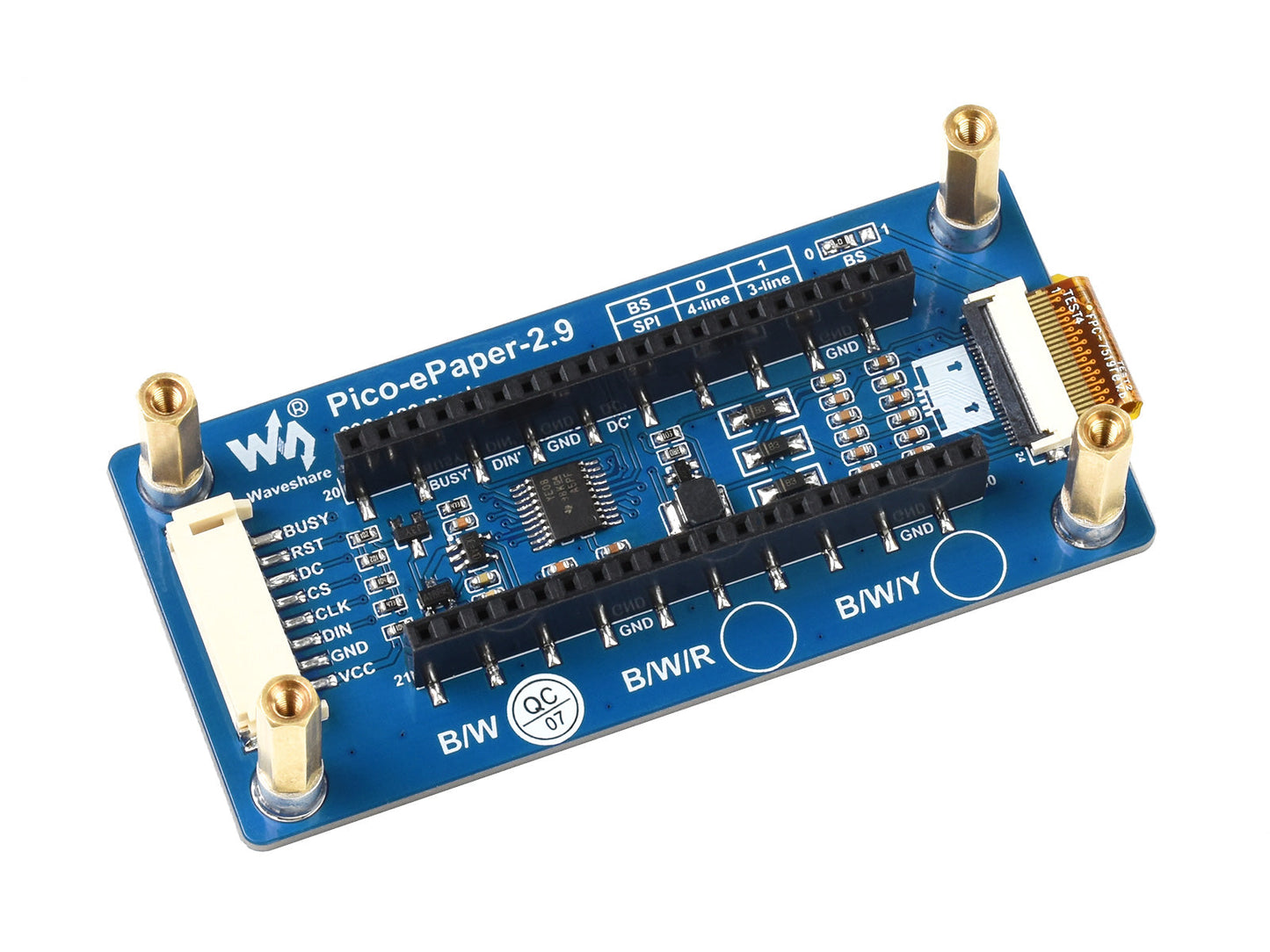 Waveshare 2.9Inch E-Papier E-Ink Display Module Voor Raspberry Pi Pico 296*128 zwart/Wit, Spi Custom PCB plastic housing pcba customize