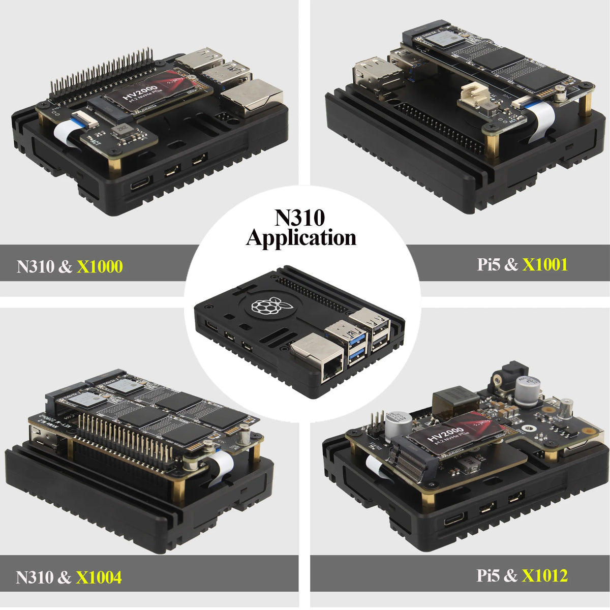 Custom Raspberry Pi 5 Ultra-Thin CNC Aluminum Alloy Passive Cooling Case (N310)