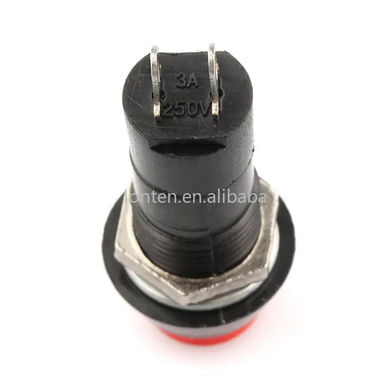 Custom 10pcs 12mm Round Push Button PBS-11A Self Lock Latching / PBS-11B Momentary Non-lock 2Pin Switch 3A 150V Manufacturer