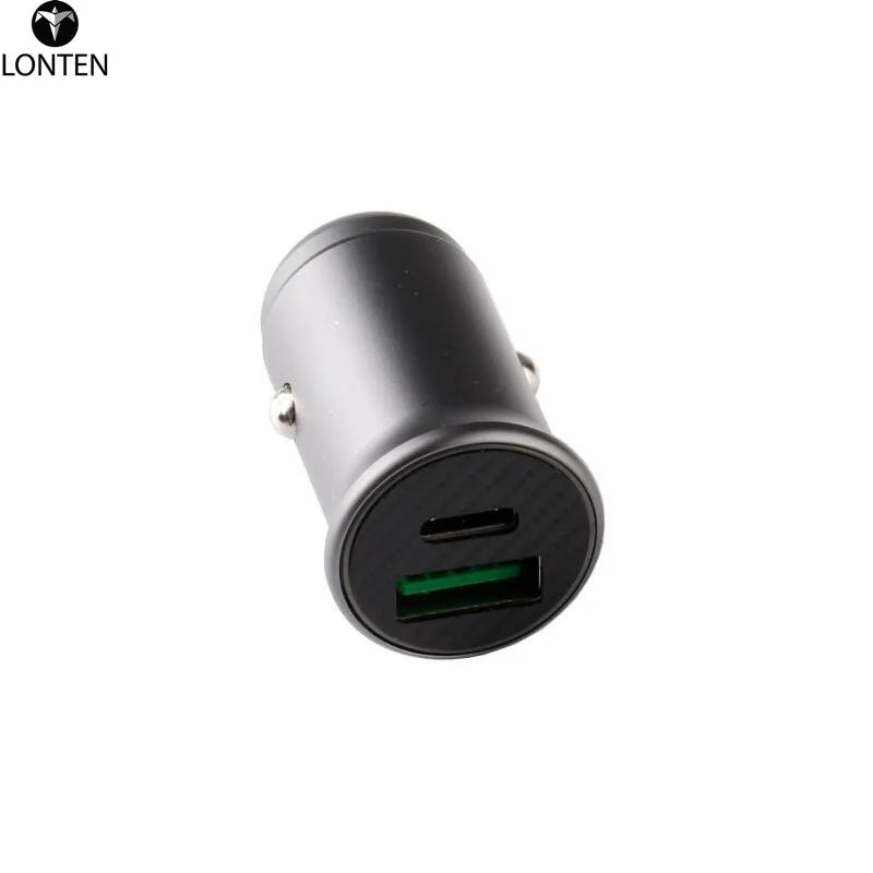 Custom MINI car fast charger QC 3.0 PD dual output Lonten factory direct sales Custom accepted Manufacturer