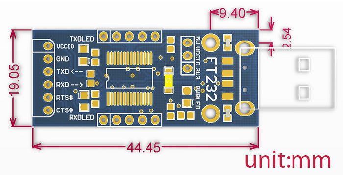 Custom FT232 USB UART Board Type C USB To UART (TTL) Communication Modul Custom PCB pcba intelligent lock