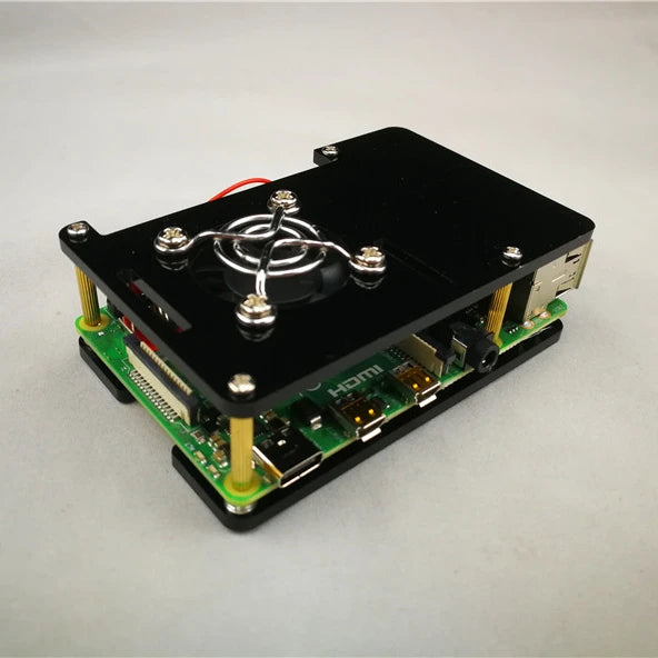 Custom In Stock !!!! Raspberry Pi 4 2-layers acrylic Case Box shell for Raspberry Pi 4 case Manufacturer