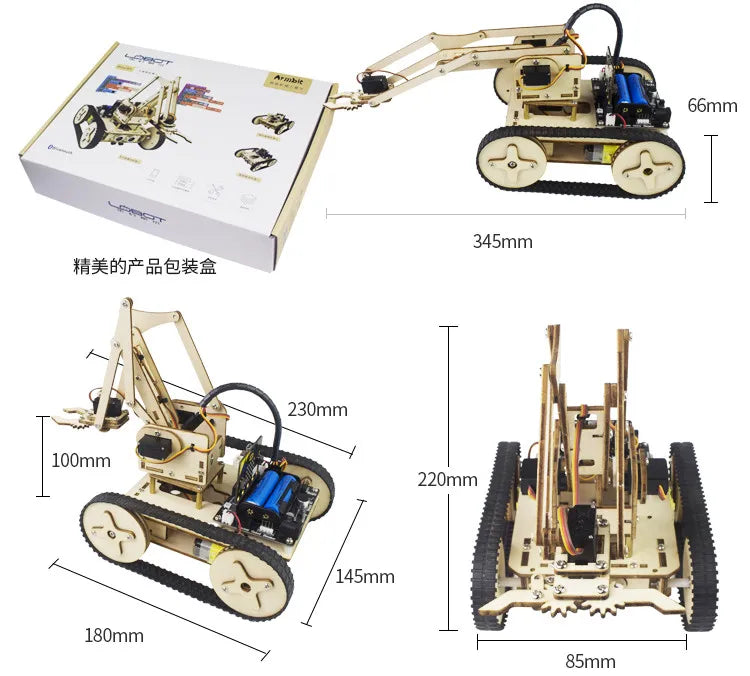 Custom DIY Microbit Robot hand Kit Servo Arm For Arduinos Remote Control Robot Car DIY Robot Toys Manufacturer