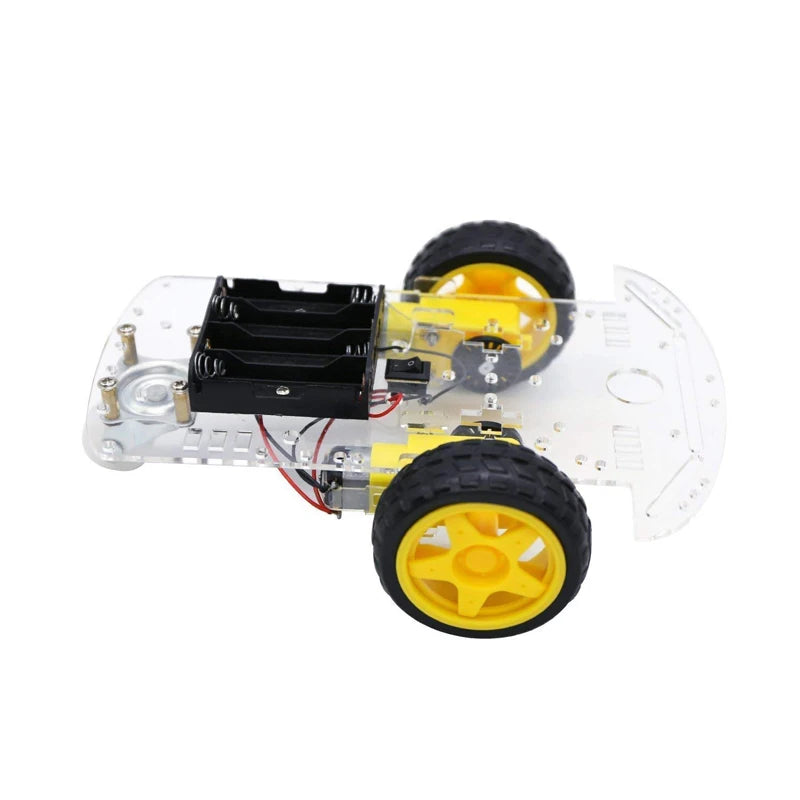 Custom custom 2-Wiel Smart Car Chassis Kit Met Speed Code Disc Slimme Auto Wielen Voor Diy Kit Manufacturer