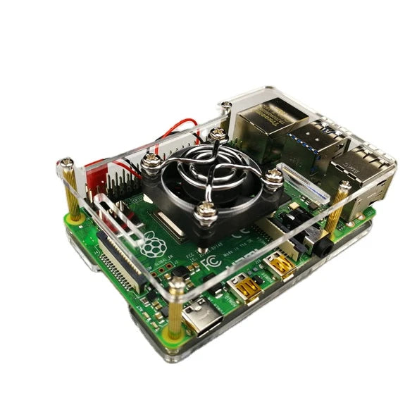 Custom In Stock !!!! Raspberry Pi 4 2-layers acrylic Case Box shell for Raspberry Pi 4 case Manufacturer