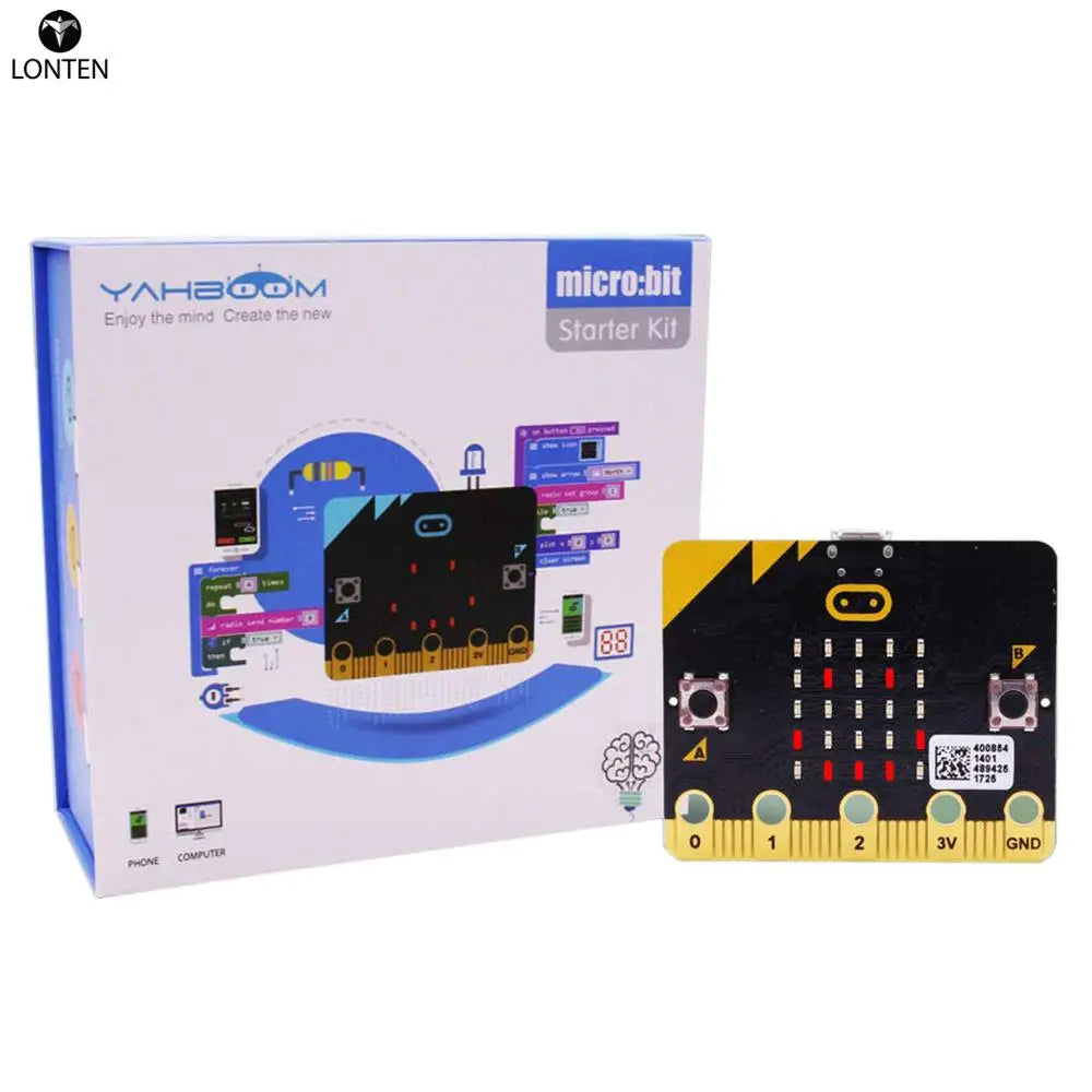 Custom Lonten Starter Learning Kit for Micro bit Board Graphical Programmable STEM High Tech Toys for Kids( for Micro:bit Board Not Inc Manufacturer