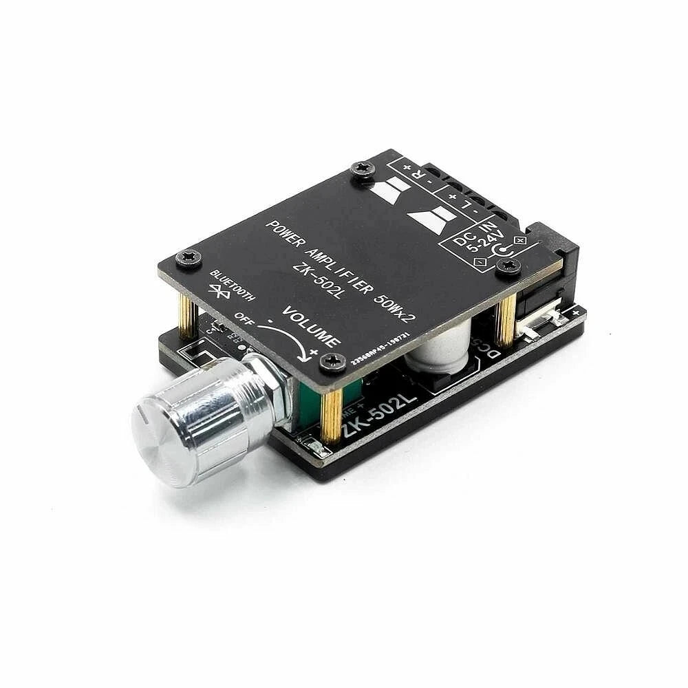 Custom 502L MINI 2x50W TPA3116 Digital Power Amplifier Board with Switch and Adjustable Volume with shell modules Manufacturer