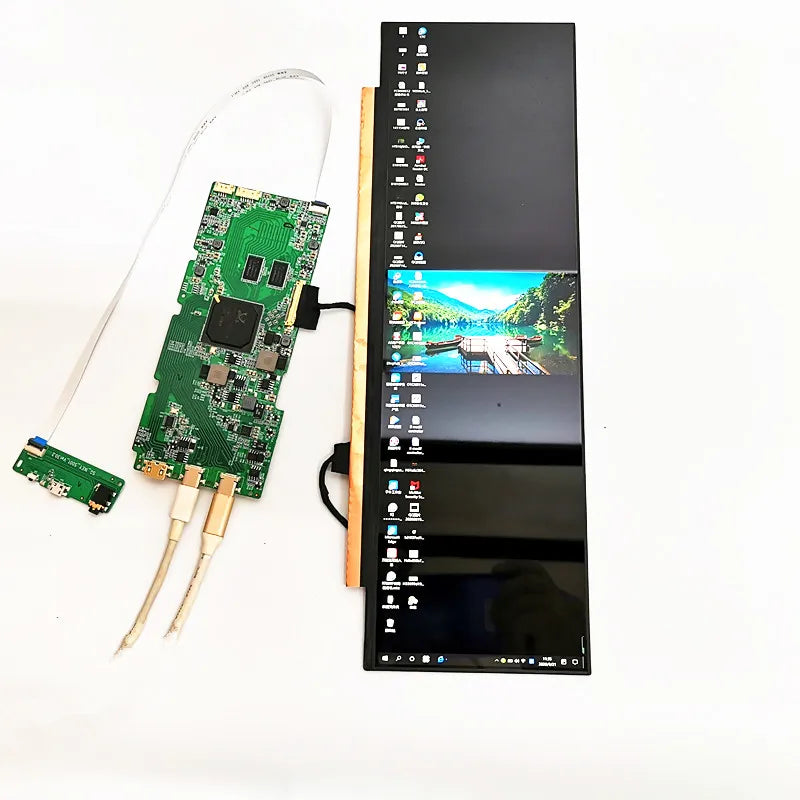 Custom 4K Gravity rotating LCD display module 3840*1100 HD Type-C for Raspberry Pi Computer Temperature Memory Display Cars DIY Kits Manufacturer