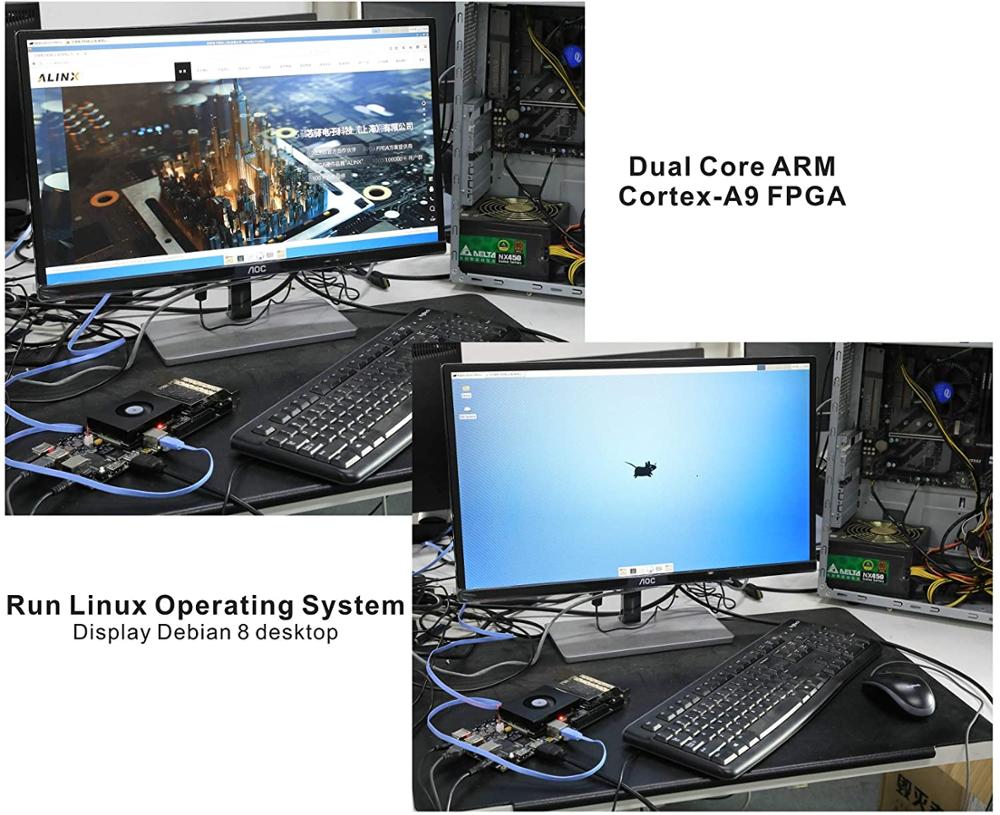 AX7Z100 Brand Xilinx Zynq-7000 FPGA SoC Development Board