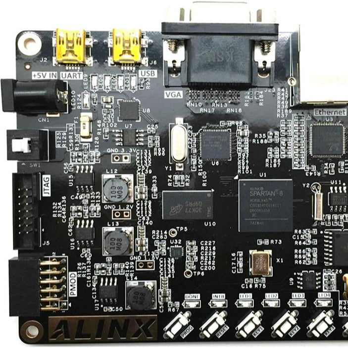 AX516 Brand XILINX FPGA Development Board SPARTAN6 LX16 LX45 DDR3 Gigabit Ethernet Custom PCB pcba tubo led pink