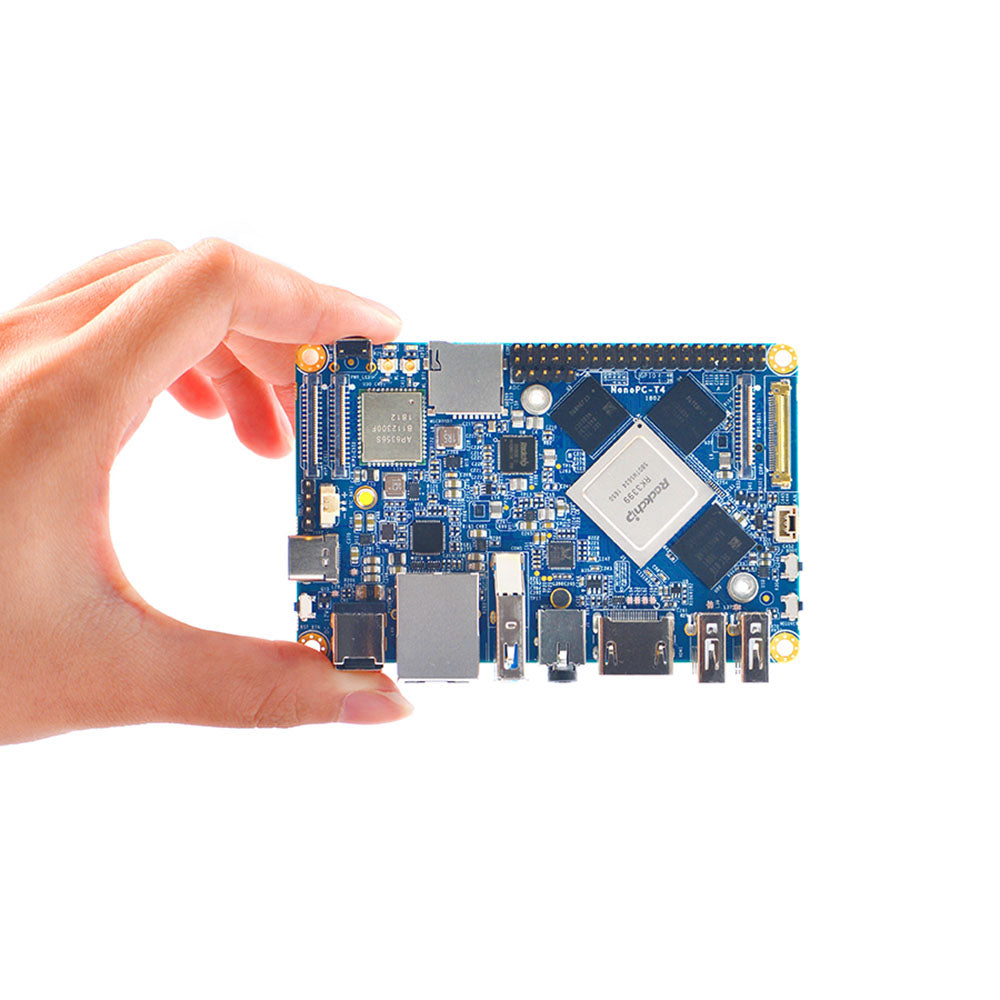 NanoPC T4 Open Source RK3399 Development Board DDR3 RAM 4GB Gbps Ethernet Support Android 8.1 Ubuntu Custom PCB pcba mcu customize