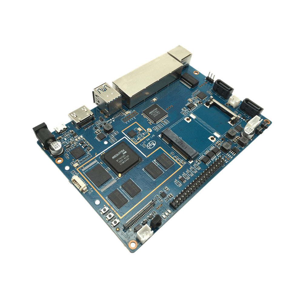 Banana PI BPI R2 MT 7623 Opensource Router Custom PCB internal ssd pcba board