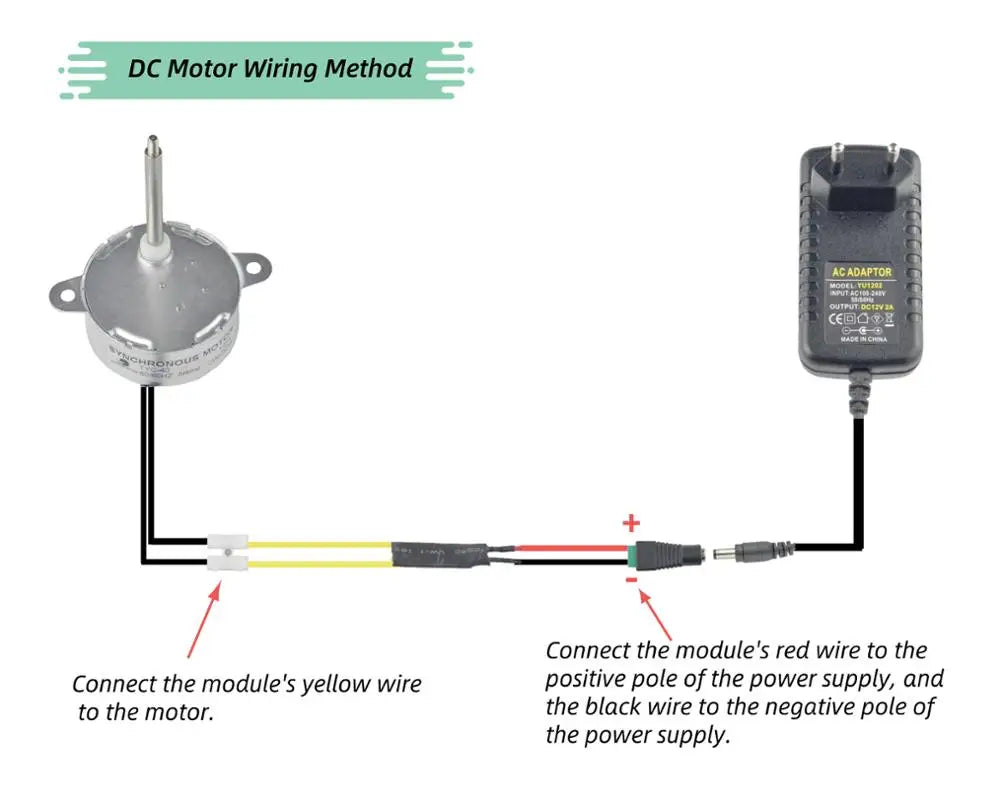 Custom TYC-40 DC Synchronous Electric Motor 12V 5RPM Small Gear Motor Shaft 4.6cm Manufacturer