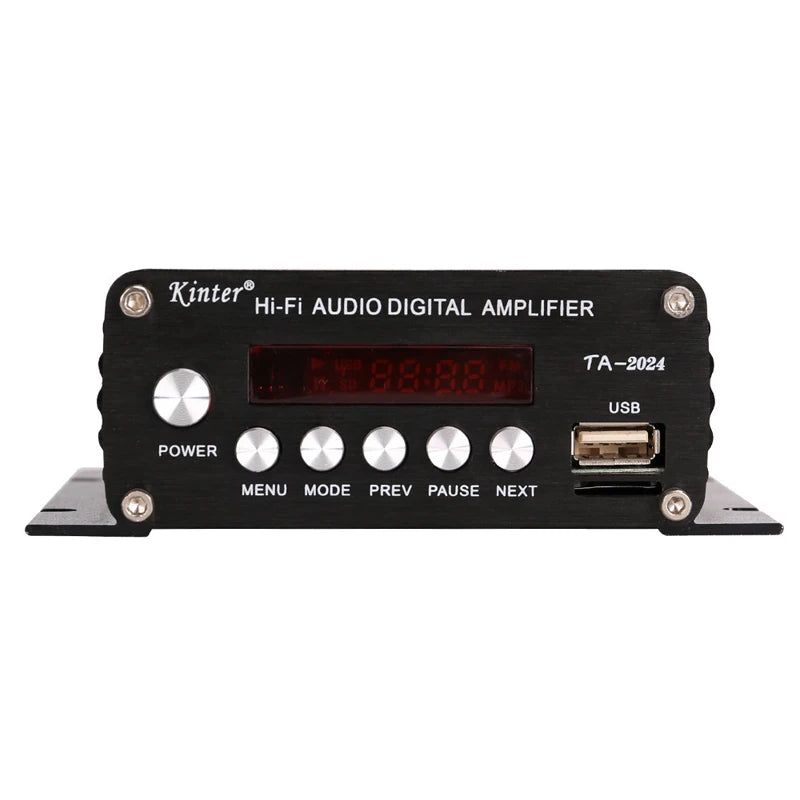 Custom 2*40W FM Radio Mp3 Player Audio Power Amplifier HiFi Car Home Theater Music AMP Mp3 Decoder 12V pcb assembly Manufacturer