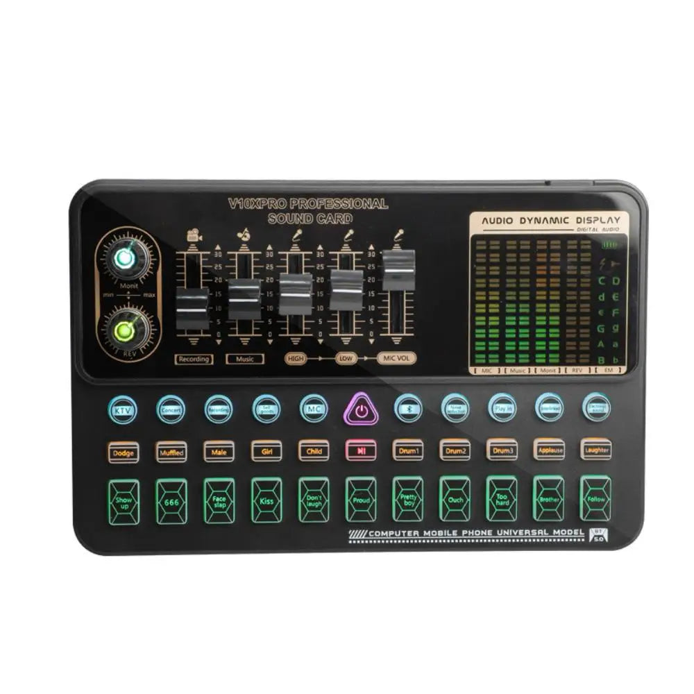 Custom LT V10XPro Sound Card Studio Mixer Singing Noise Reduction Microphone Voice BM800 Live Broadcast Phone Computer Record V10X Pro Manufacturer