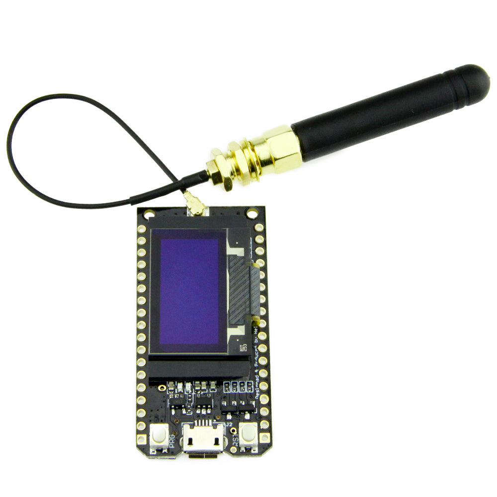 TTGO LORA32 868/915Mhz ESP32 LoRa OLED 0.96 Inch Display WIFI ESP32 ESP-32 Module with Antenna plastic tilt for pcba customize