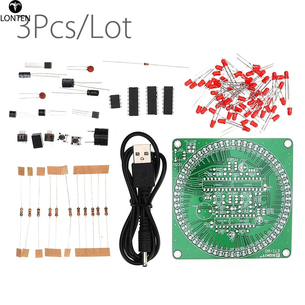 Custom Lonten 3Pcs/Lot 60 Seconds Electronic Timer Kit DIY Parts Soldering Practice Board ETI-60 Manufacturer