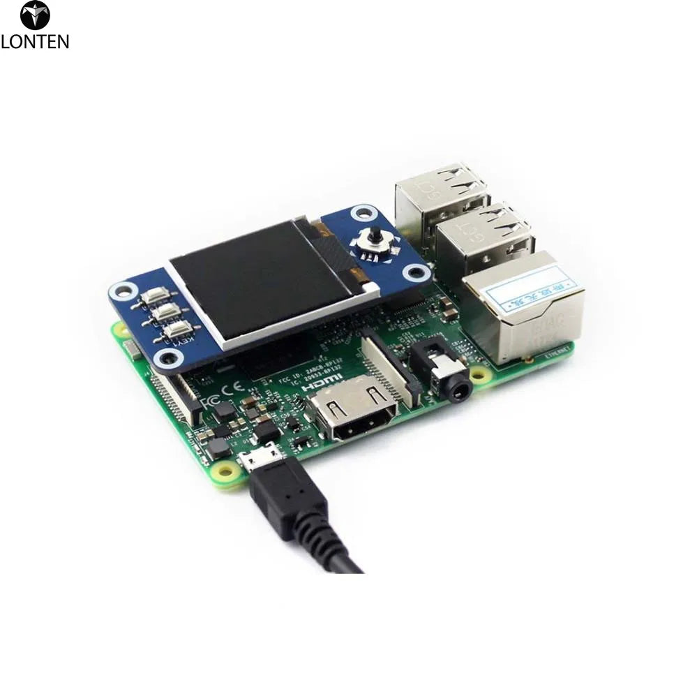 Custom 1.44inch LCD display HAT for Raspberry Pi 2B/3B/3B+/Zero/Zero W,128x128 pixels,SPI interface,ST7735S driver Manufacturer