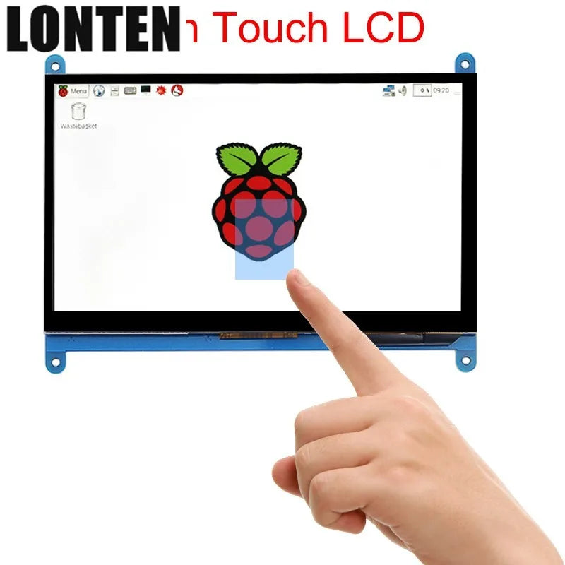 Custom Lonten 7 inch Raspberry Pi 3 B+ Touch Screen 1024*600 800*480 Capacitive Touchscreen LCD Interface TFT Display + Acrylic Holder Manufacturer