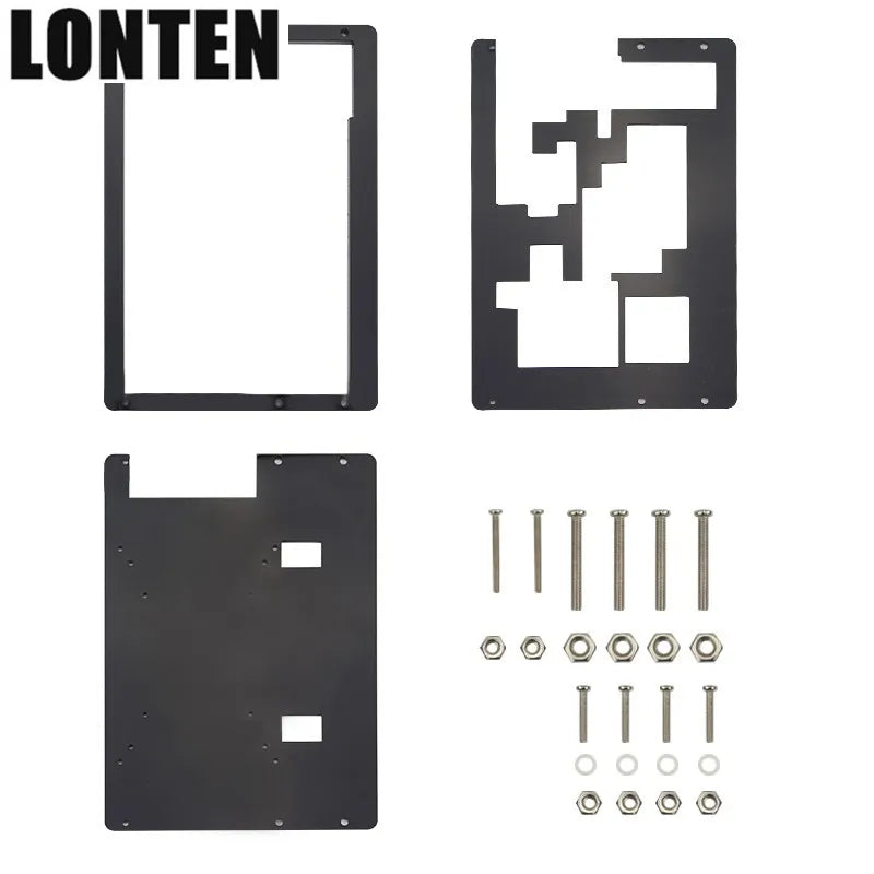 Custom Lonten 7 inch LCD Display Touch Screen Housing Bracket for Raspberry Pi 3 B+ Acrylic Holder for 7 inch Raspberry Pi LCD 1024 *60 Manufacturer