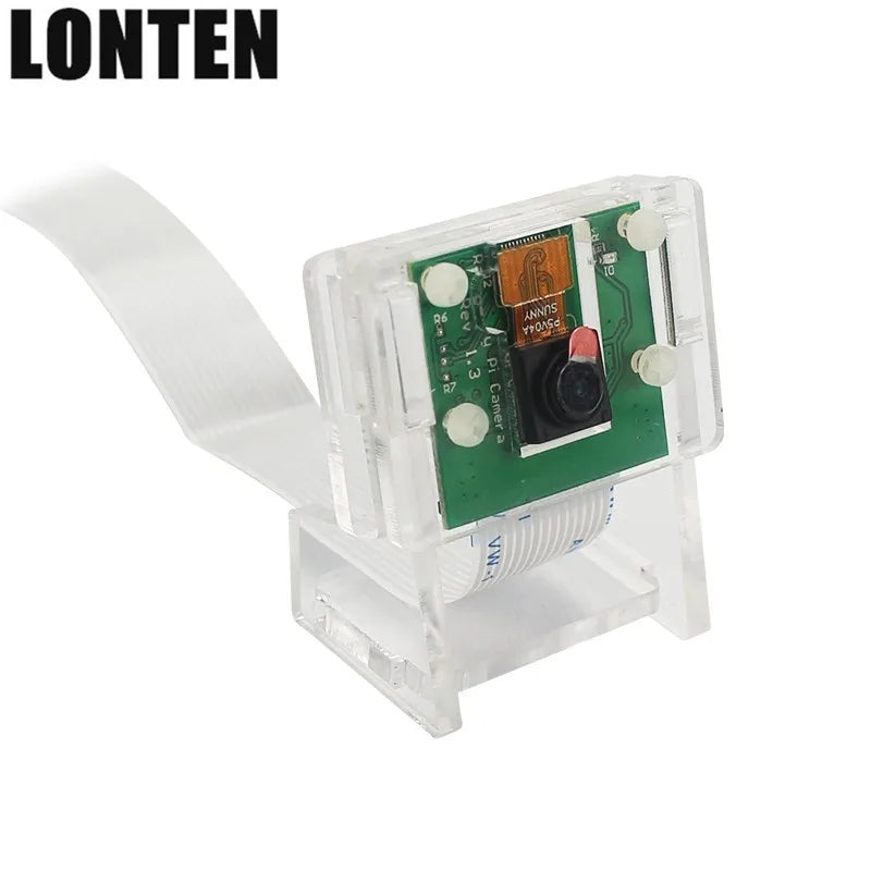 Custom Lonten Raspberry Pi 3 5MP Camera Holder Acrylic Support Transparent Bracket Case Box for V2 Official Camera( not include Camera) Manufacturer