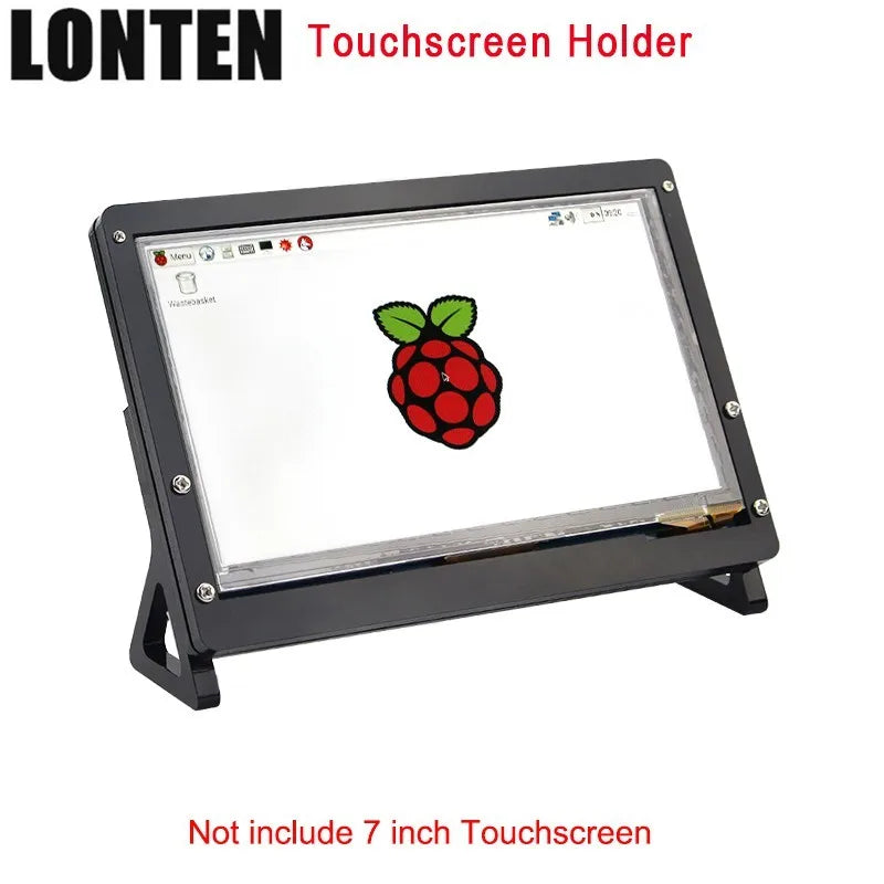 Custom Lonten 7 inch LCD Display Touch Screen Housing Bracket for Raspberry Pi 3 B+ Acrylic Holder for 7 inch Raspberry Pi LCD 1024 *60 Manufacturer