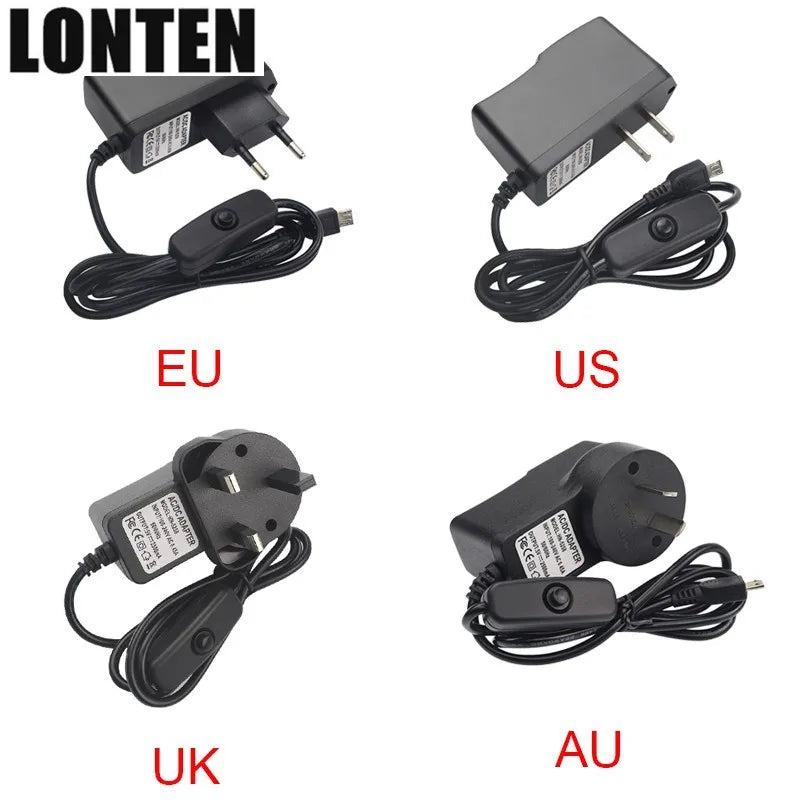 Custom Lonten Raspberry Pi 3 B+ Acrylic Case + Fan + 16 GB + Russian Spanish Mini Keyboard + Heat Sink + Switch Power Adapter + Manufacturer