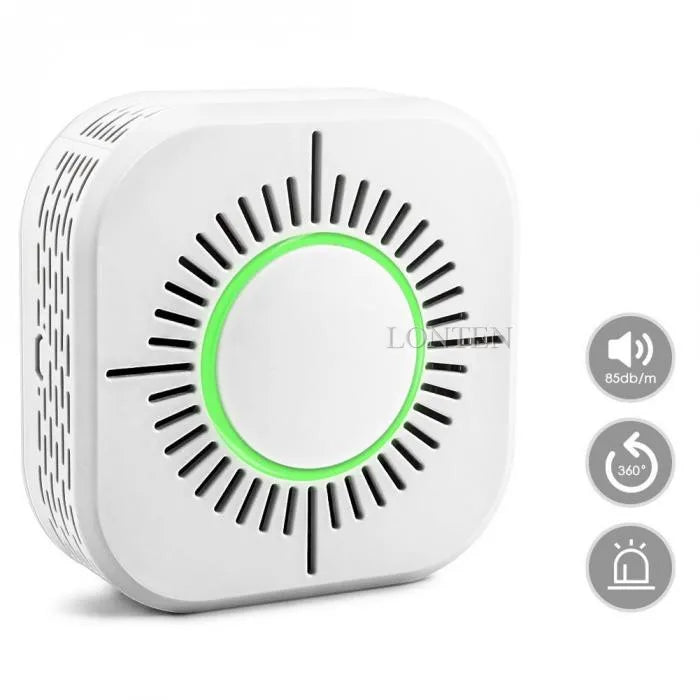 Custom Fire Smoke Sensor Alarm Detector Home 433h Mhz to WIFI smart home Manufacturer