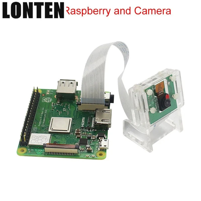 Custom Lonten Raspberry Pi 3 5MP Camera Holder Acrylic Support Transparent Bracket Case Box for V2 Official Camera( not include Camera) Manufacturer