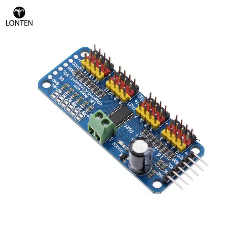 Custom Lonten 16 Channel 12-bit PWM/Servo Driver-I2C interface PCA9685 module for s \or Raspberry pi shield module servo shield Manufacturer