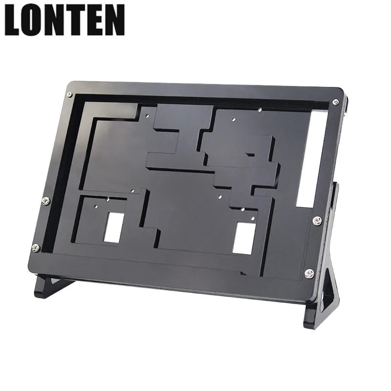 Custom Lonten 7 inch LCD Display Touch Screen Housing Bracket for Raspberry Pi 3 B+ Acrylic Holder for 7 inch Raspberry Pi LCD 1024 *60 Manufacturer