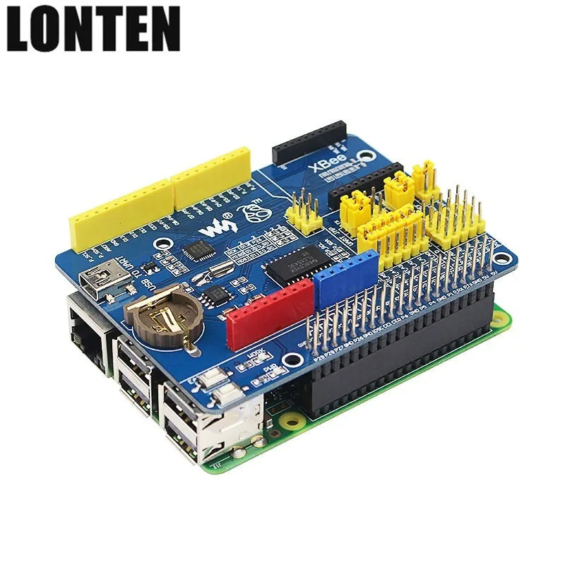 Custom Lonten Raspberry Pi 3 Model B+ Expansion Board ARPI600 SupportsXBEE GSM/GPRS/Motor Control Shield for Development Board DIY Manufacturer